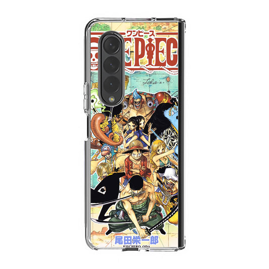 One Piece Comic Straw Hat Pirate Samsung Galaxy Z Fold 4 Case