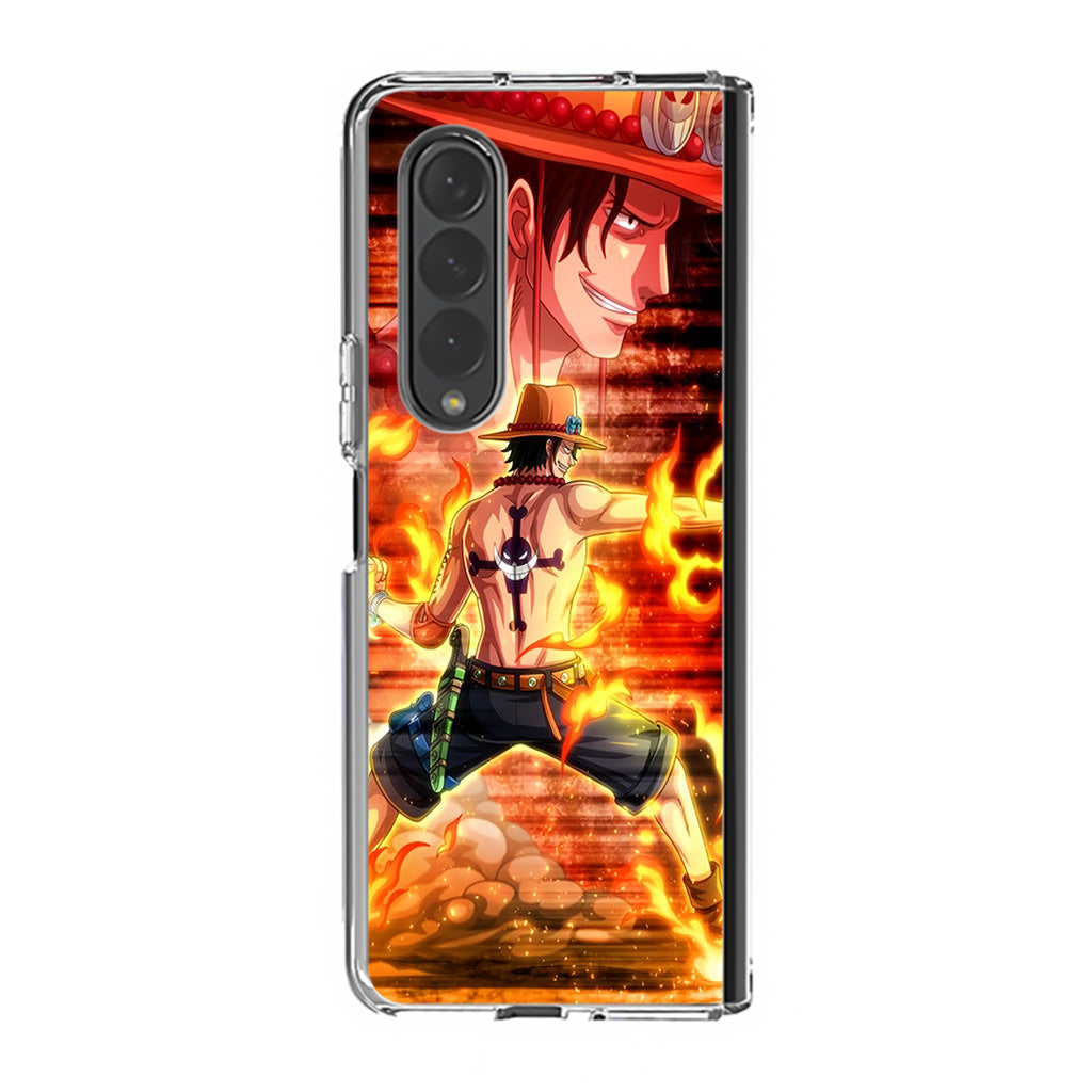 Portgas D Ace One Piece Samsung Galaxy Z Fold 3 Case