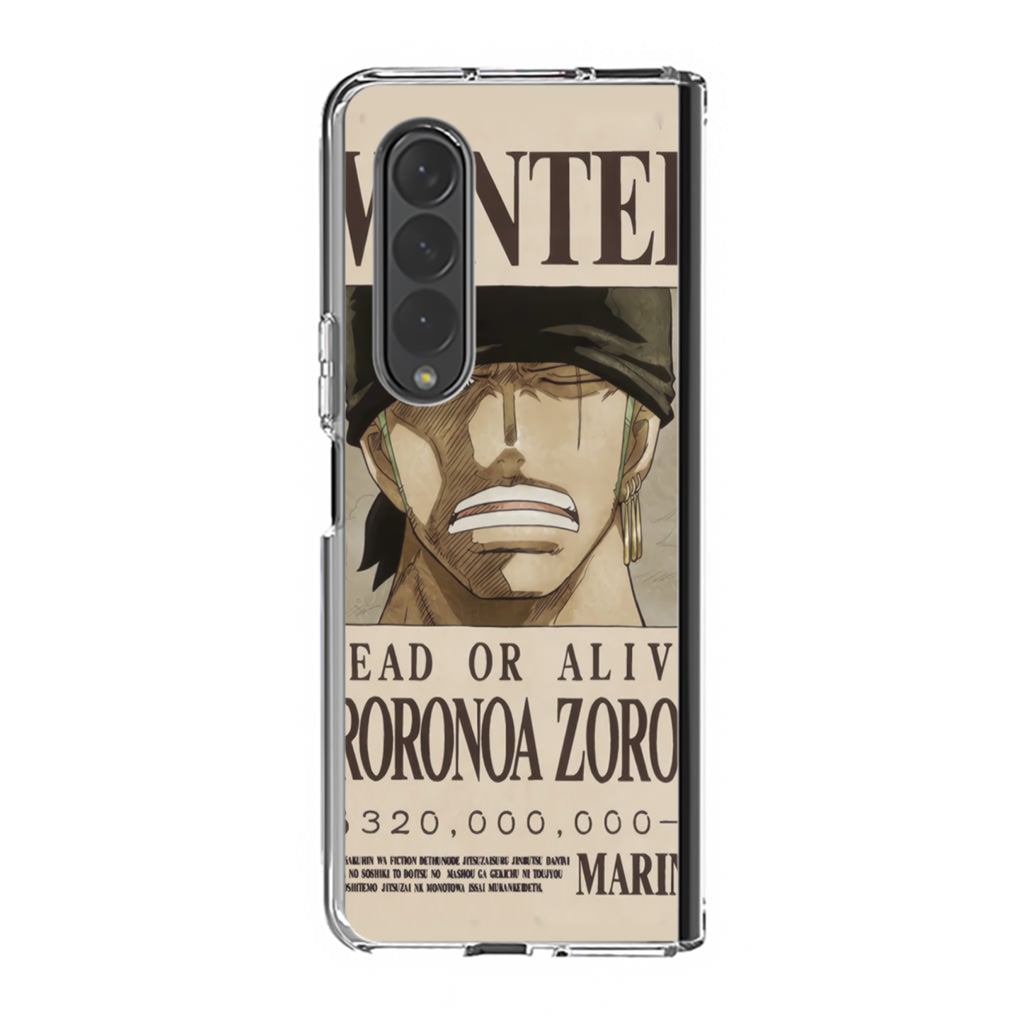 Roronoa Zoro Bounty Samsung Galaxy Z Fold 3 Case