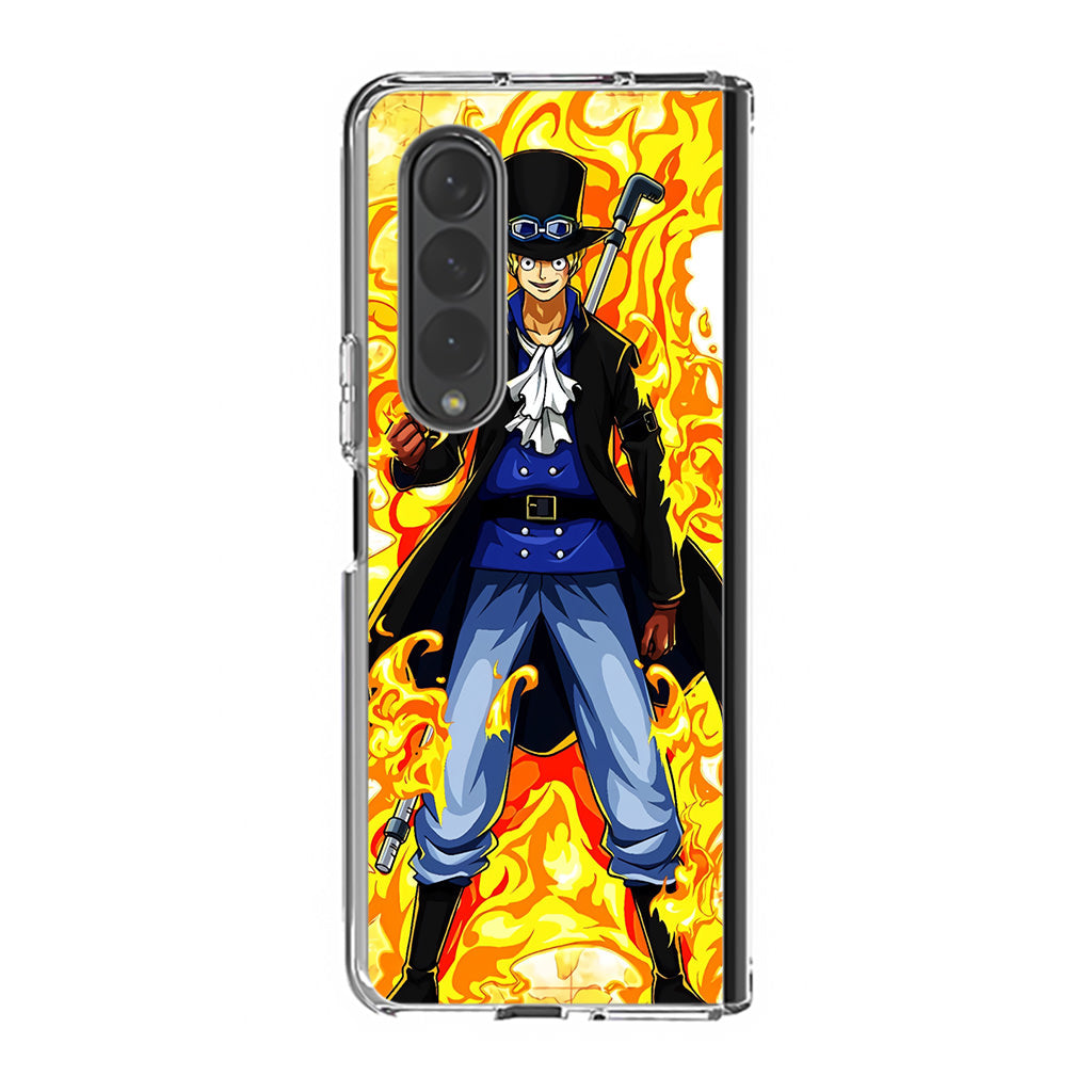 Sabo Mera Mera No Mi Samsung Galaxy Z Fold 3 Case