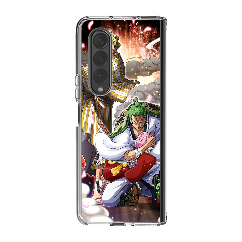 Sanji And Zoro Saving Otoko Samsung Galaxy Z Fold 3 Case