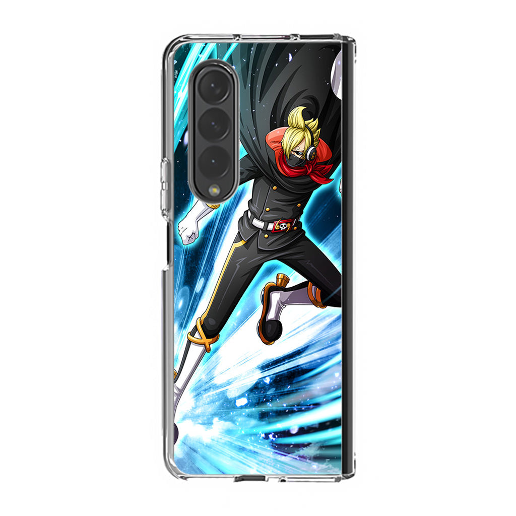 Stealth Black Vinsmoke Sanji Samsung Galaxy Z Fold 3 Case