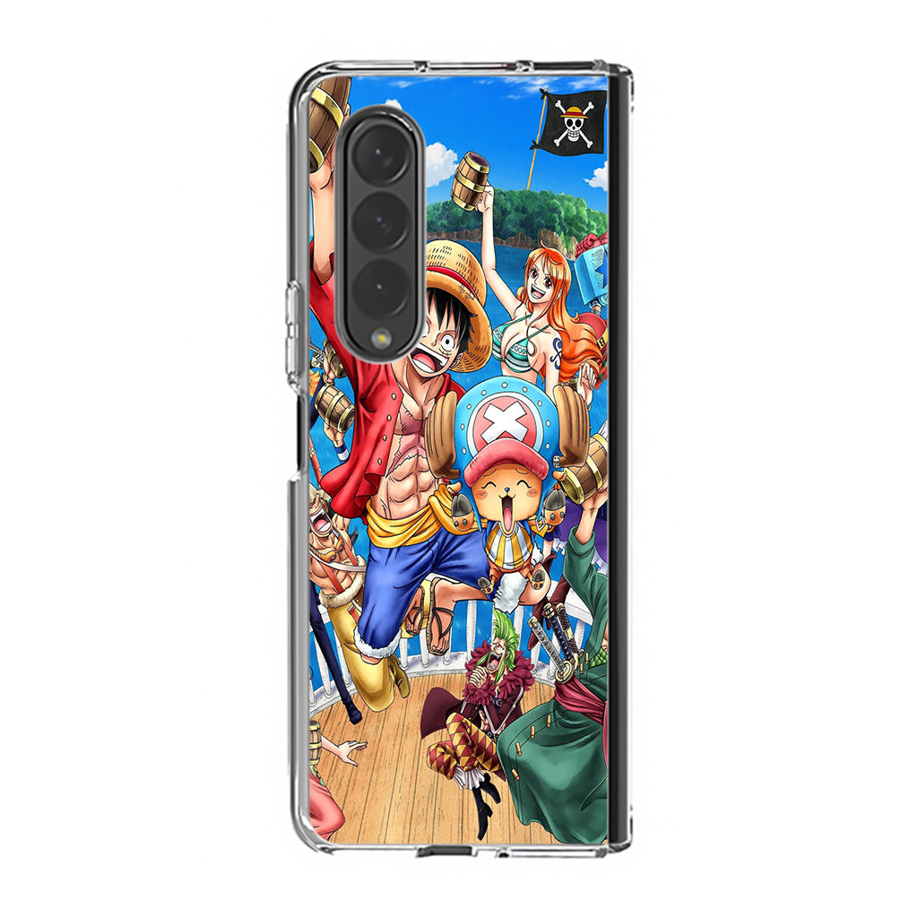 Straw Hat Pirates And Allies Samsung Galaxy Z Fold 3 Case