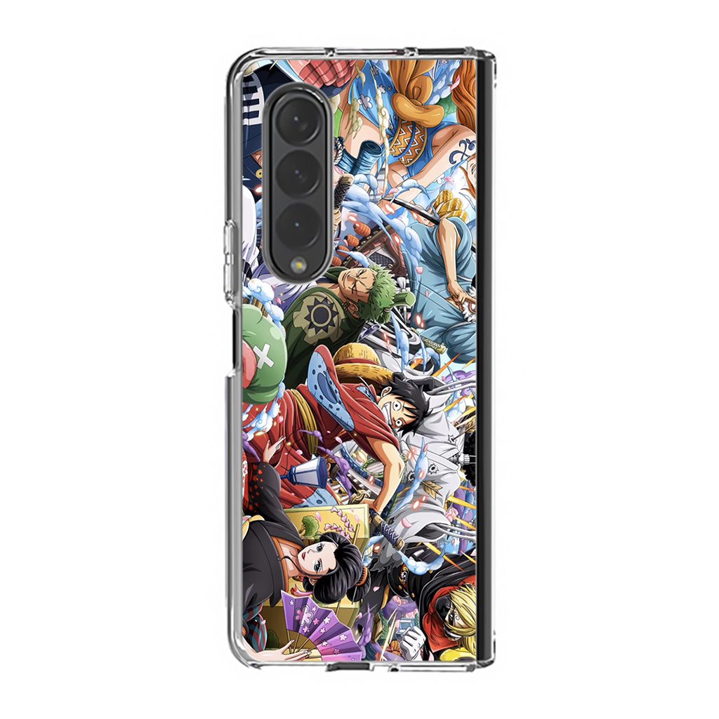 Straw Hat Pirates Arc Wano Samsung Galaxy Z Fold 3 Case