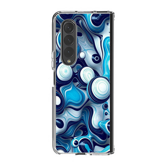 Abstract Art All Blue Samsung Galaxy Z Fold 3 Case