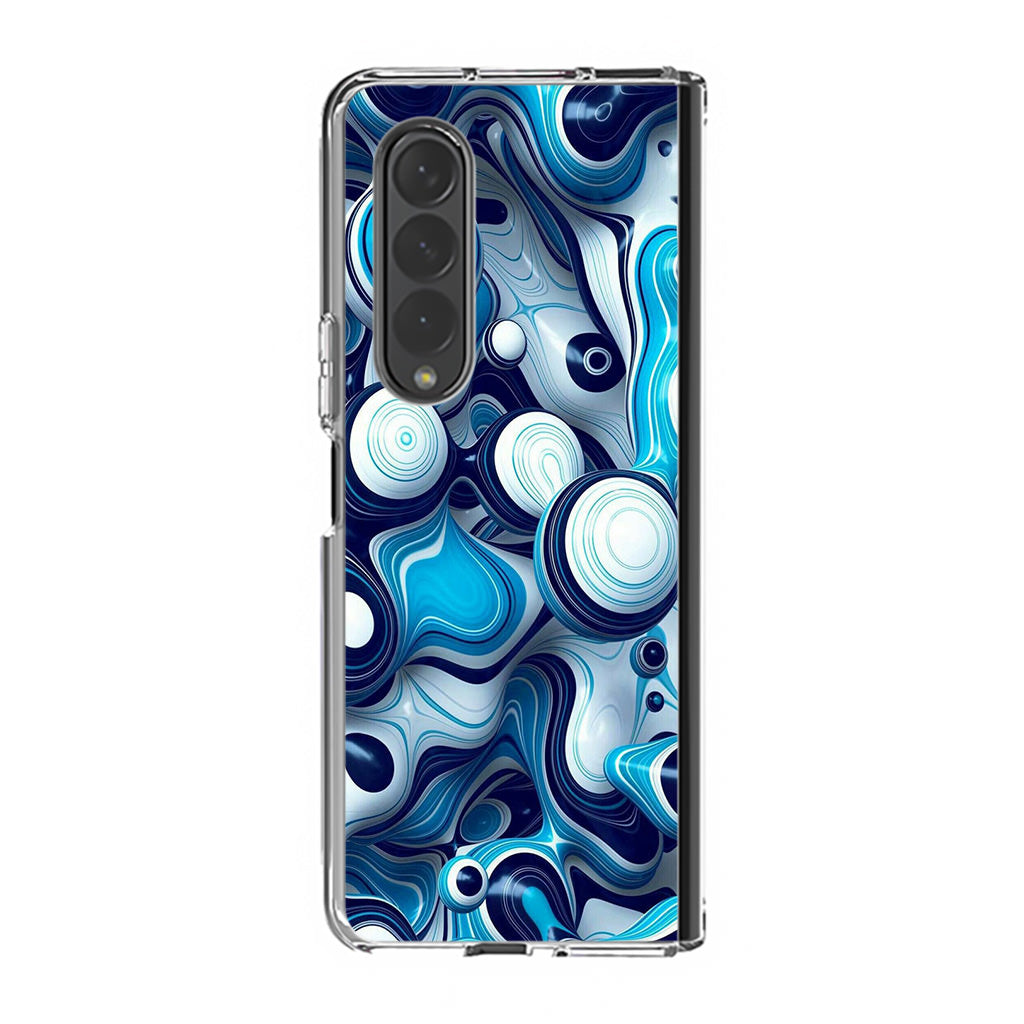 Abstract Art All Blue Samsung Galaxy Z Fold 4 Case