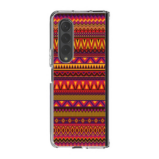 African Aztec Pattern Samsung Galaxy Z Fold 3 Case