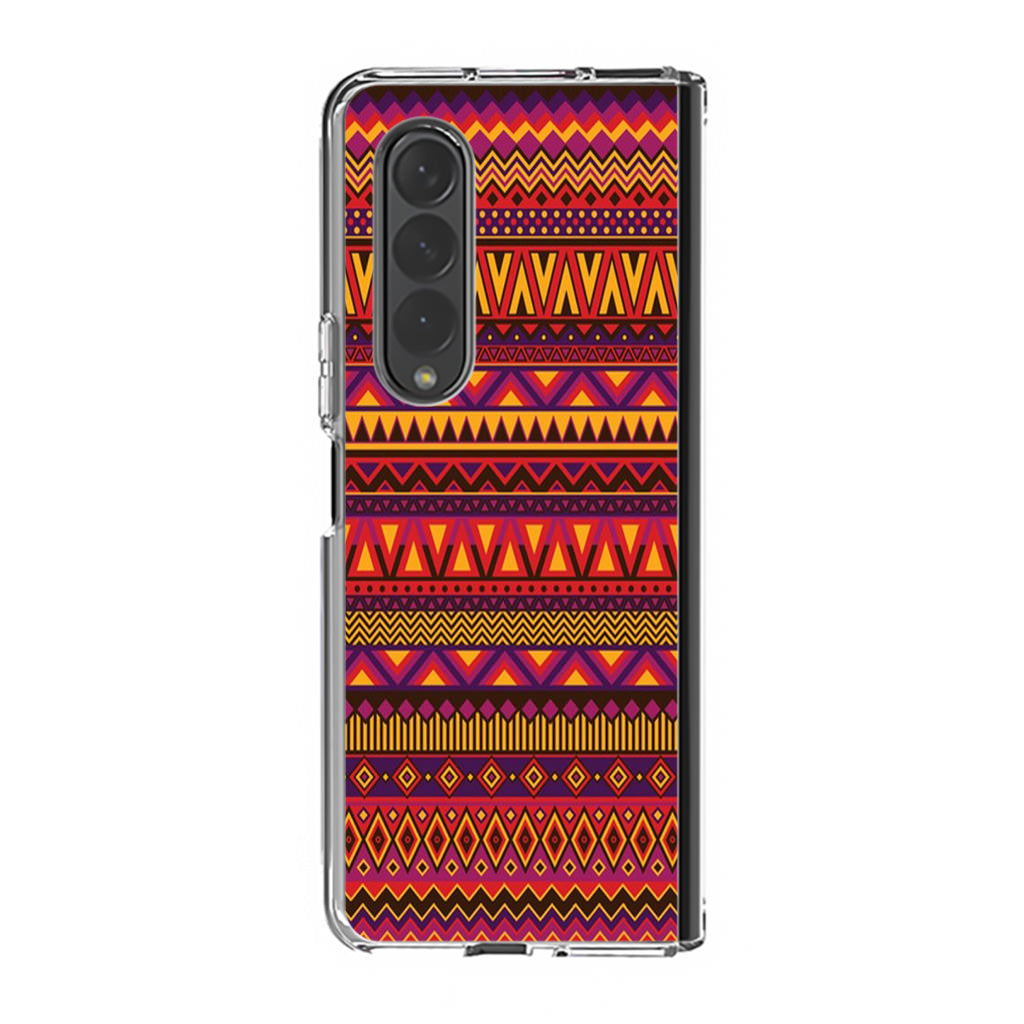 African Aztec Pattern Samsung Galaxy Z Fold 4 Case