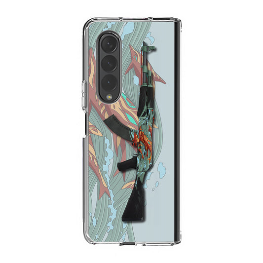 AK-47 Aquamarine Revenge Samsung Galaxy Z Fold 3 Case