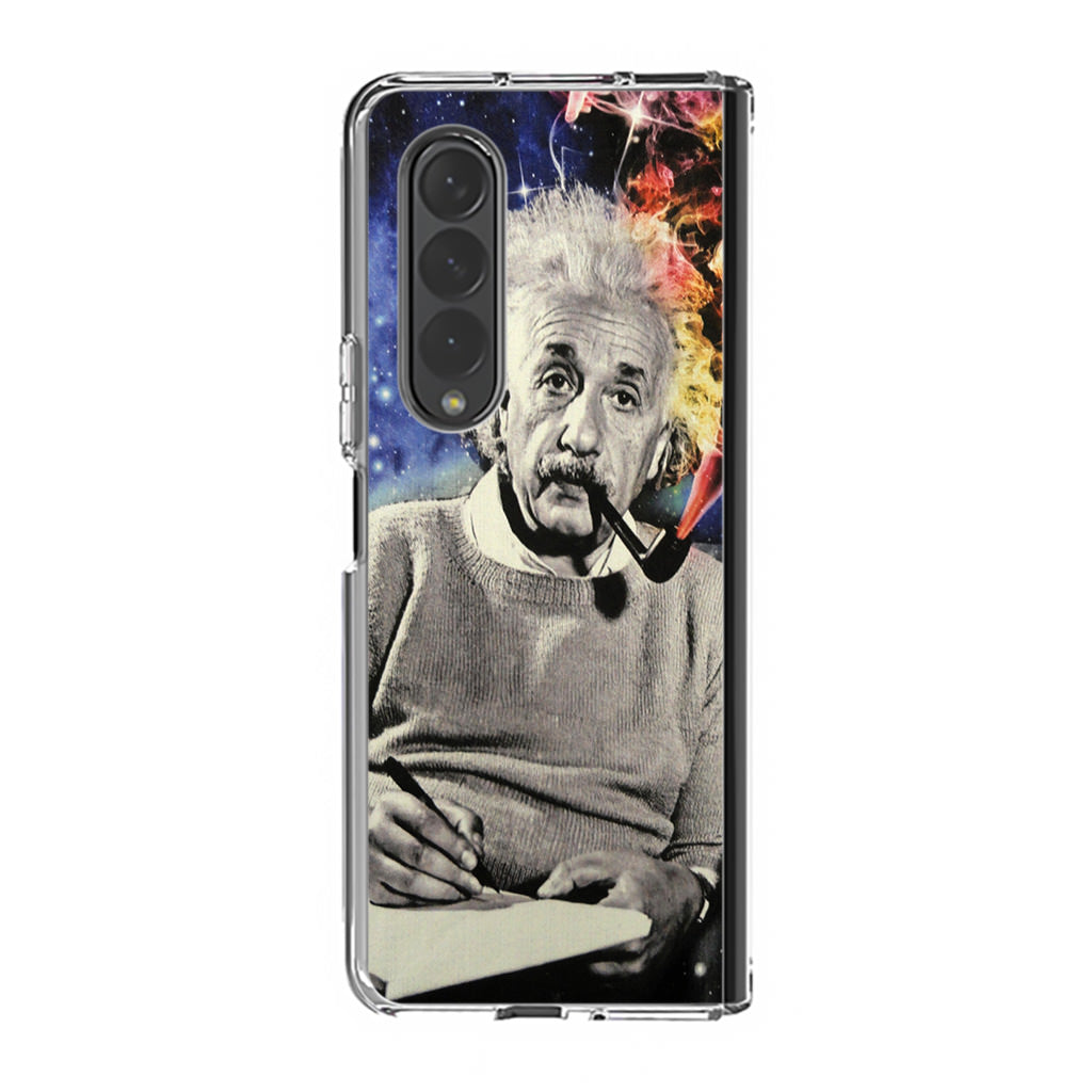 Albert Einstein Smoking Samsung Galaxy Z Fold 3 Case