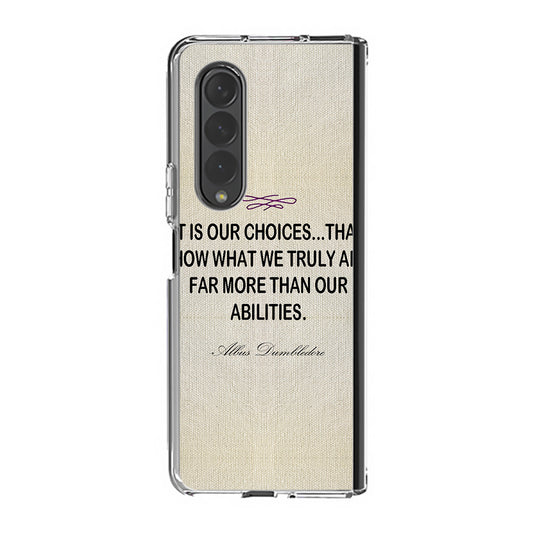 Albus Dumbledore Quote Samsung Galaxy Z Fold 3 Case