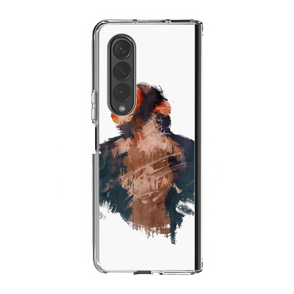 Ape Painting Samsung Galaxy Z Fold 3 Case