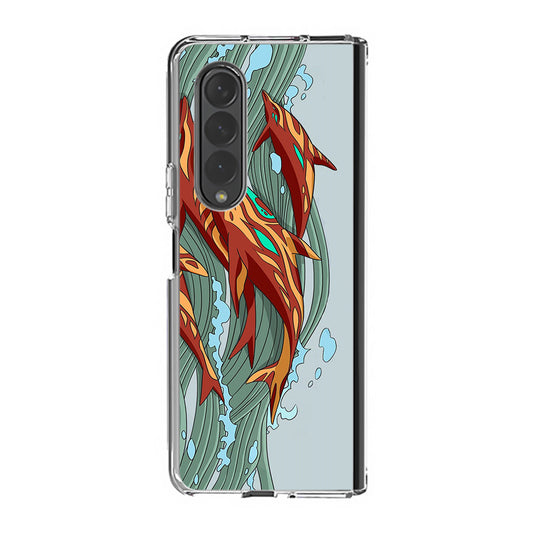 Aquamarine Revenge Samsung Galaxy Z Fold 3 Case