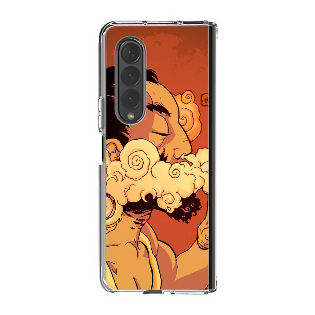 Artistic Psychedelic Smoke Samsung Galaxy Z Fold 3 Case