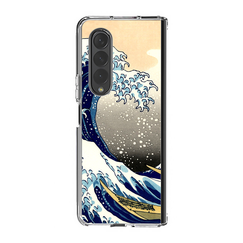 Artistic the Great Wave off Kanagawa Samsung Galaxy Z Fold 3 Case