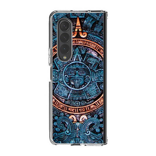 Aztec Calendar Samsung Galaxy Z Fold 3 Case