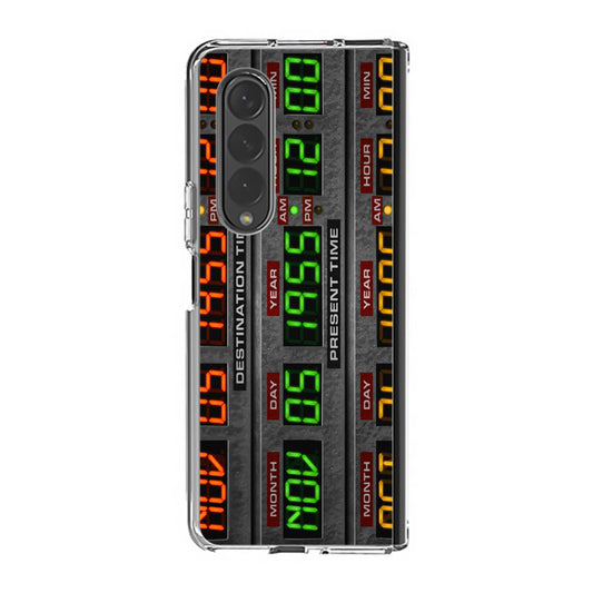 Back To The Future Time Circuits Samsung Galaxy Z Fold 3 Case