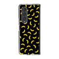 Bananas Fruit Pattern Black Samsung Galaxy Z Fold 4 Case