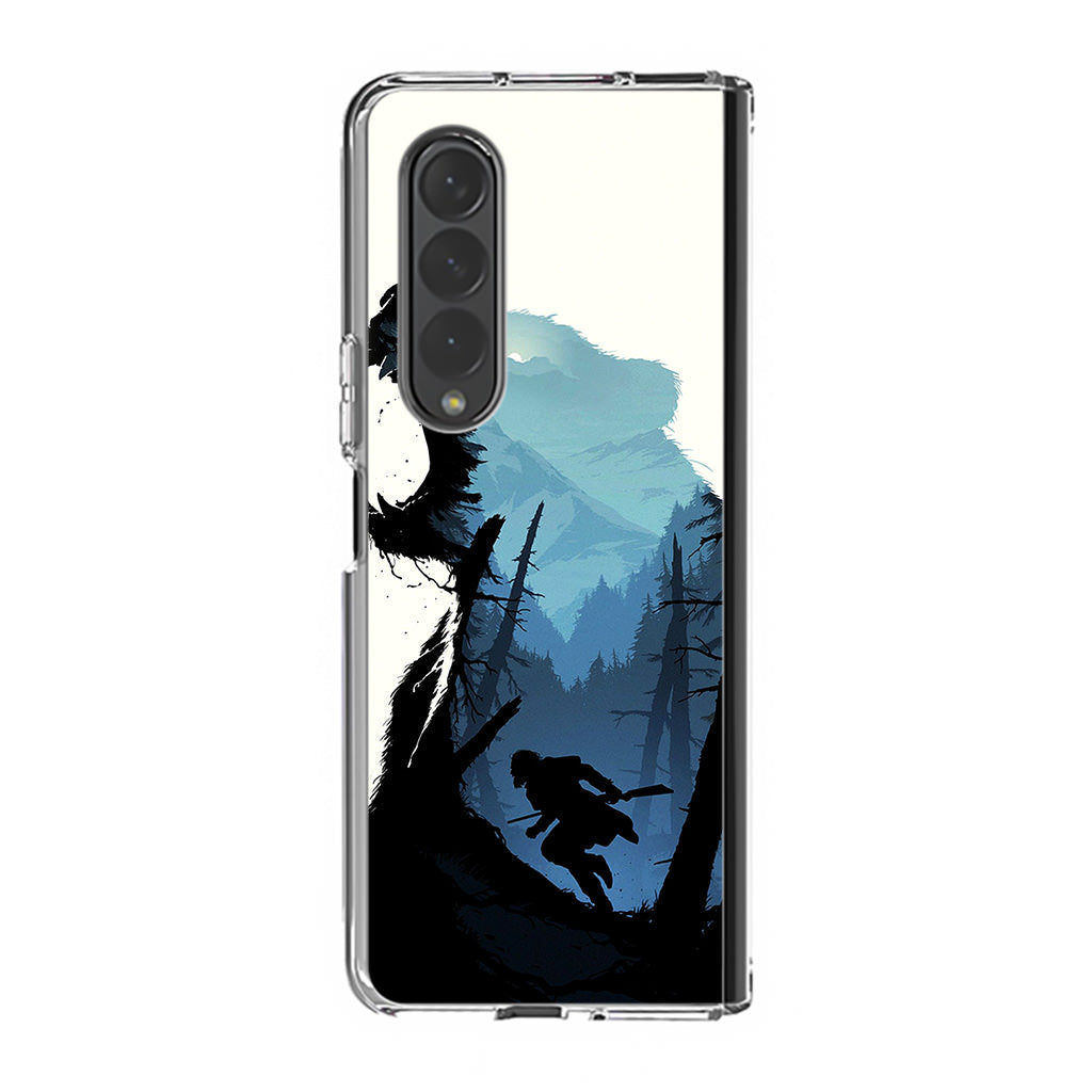 Bear Hunter Art Samsung Galaxy Z Fold 3 Case