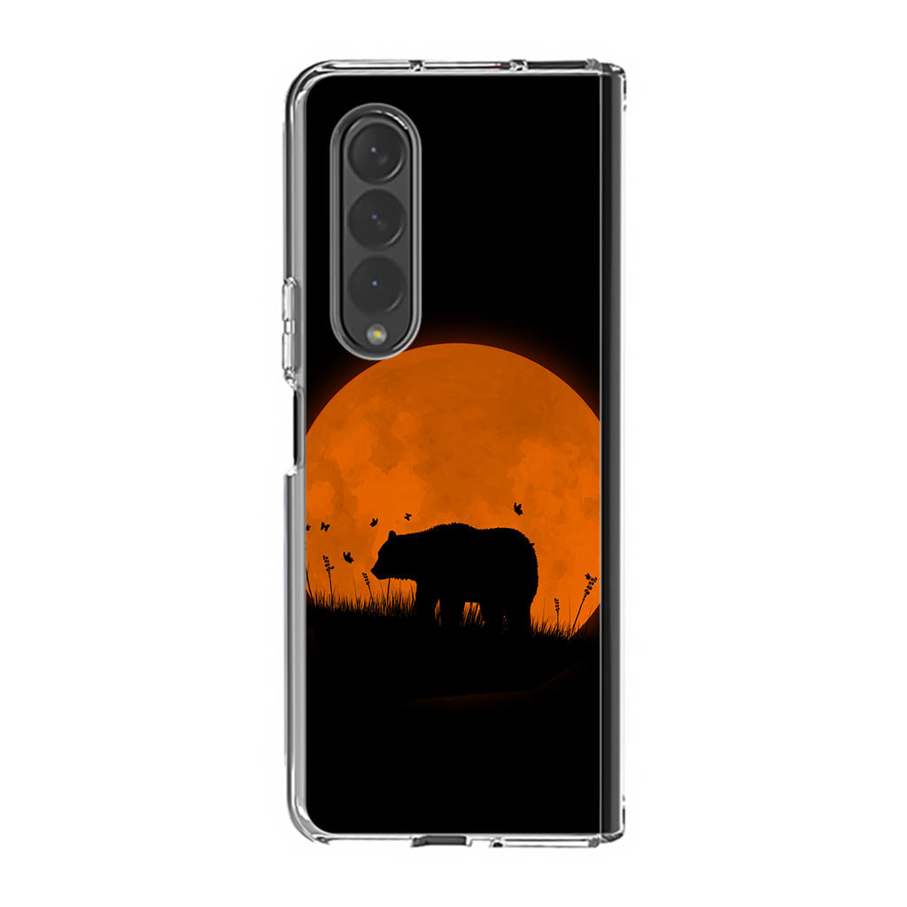 Bear Silhouette Samsung Galaxy Z Fold 3 Case