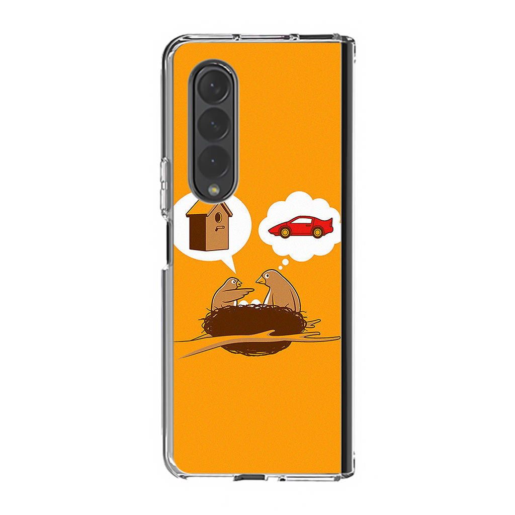 Bird Life Priorities Samsung Galaxy Z Fold 3 Case