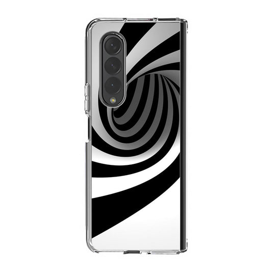 Black and White Twist Samsung Galaxy Z Fold 4 Case