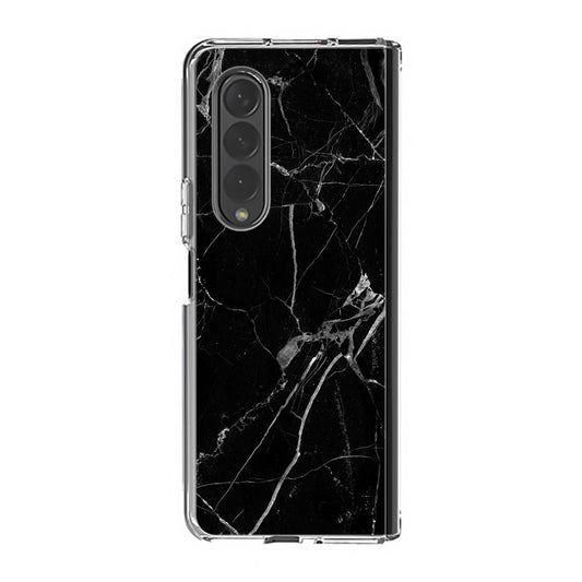 Black Marble Samsung Galaxy Z Fold 3 Case