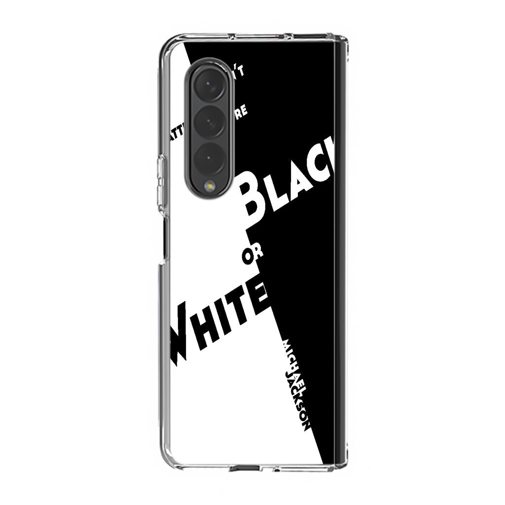 Black Or White Michael Jackson Samsung Galaxy Z Fold 3 Case