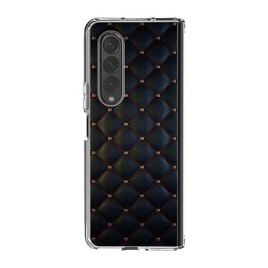 Black Royal Pattern Samsung Galaxy Z Fold 3 Case