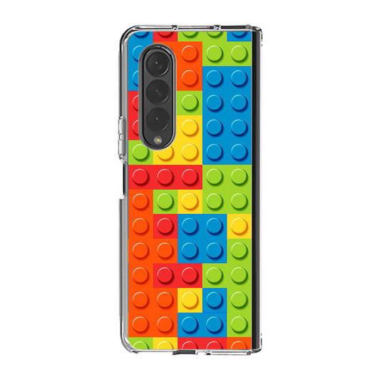 Blocks Rainbow Pattern Samsung Galaxy Z Fold 3 Case