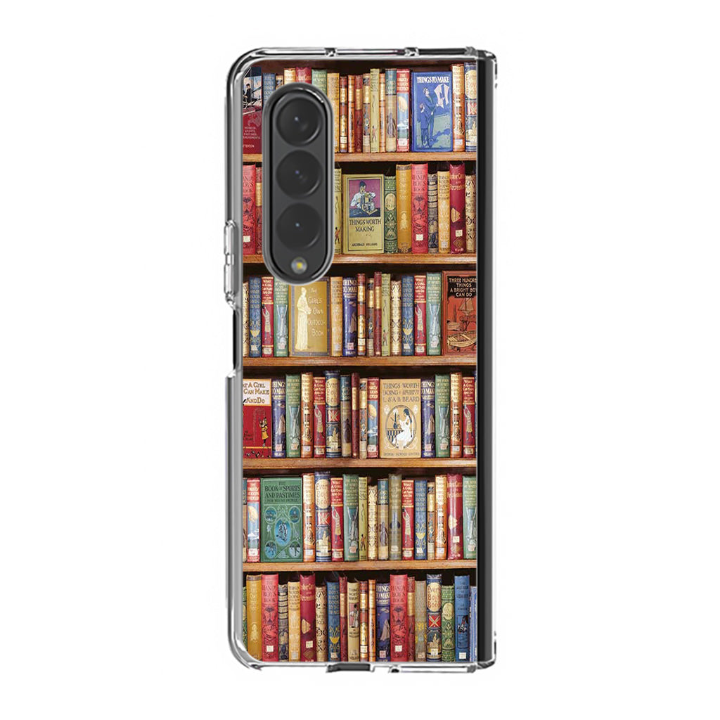 Bookshelf Library Samsung Galaxy Z Fold 3 Case