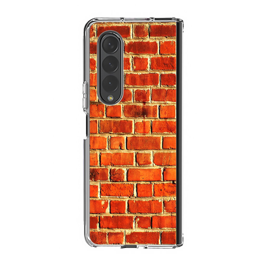 Brick Wall Pattern Samsung Galaxy Z Fold 3 Case