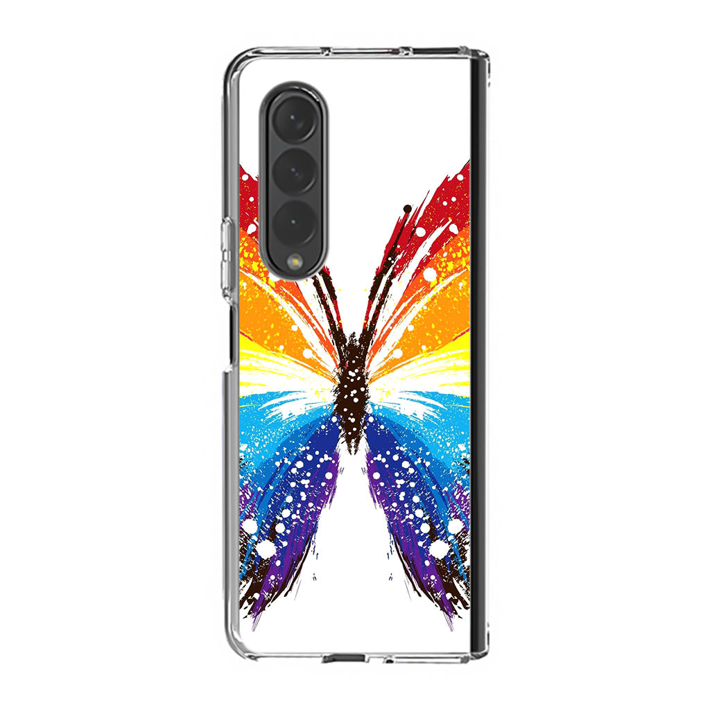 Butterfly Abstract Colorful Samsung Galaxy Z Fold 3 Case