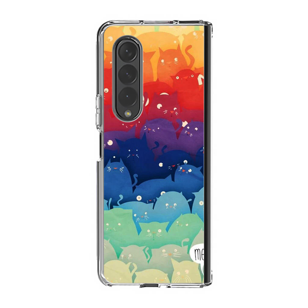 Cats Everywhere Samsung Galaxy Z Fold 3 Case