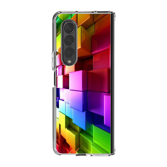 Colorful Cubes Samsung Galaxy Z Fold 3 Case