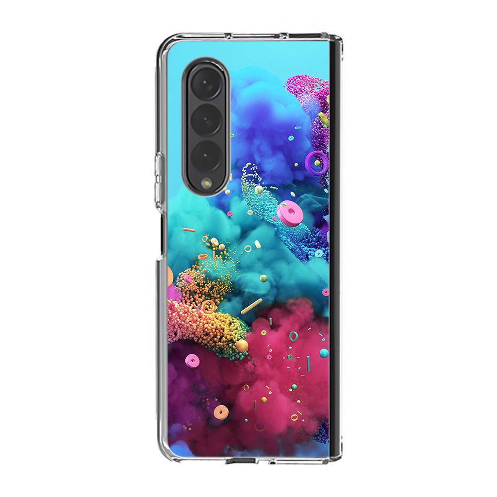 Colorful Smoke Boom Samsung Galaxy Z Fold 3 Case