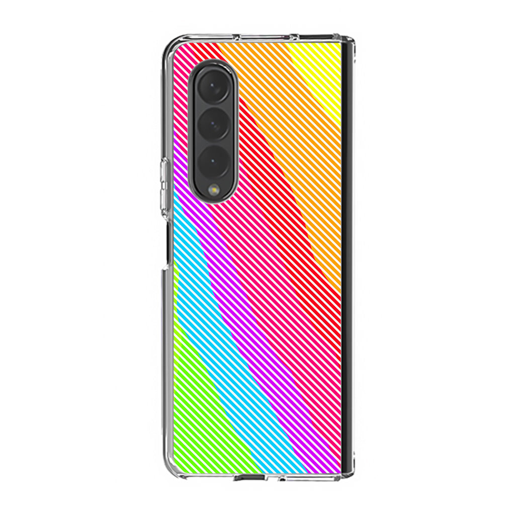 Colorful Stripes Samsung Galaxy Z Fold 3 Case