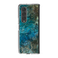 Deep Ocean Marble Samsung Galaxy Z Fold 3 Case