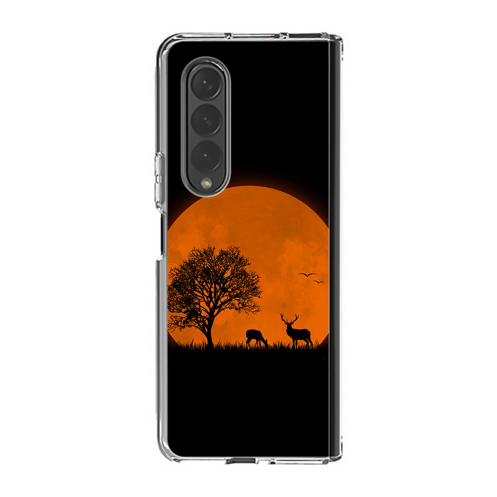 Deer Silhouette Samsung Galaxy Z Fold 3 Case