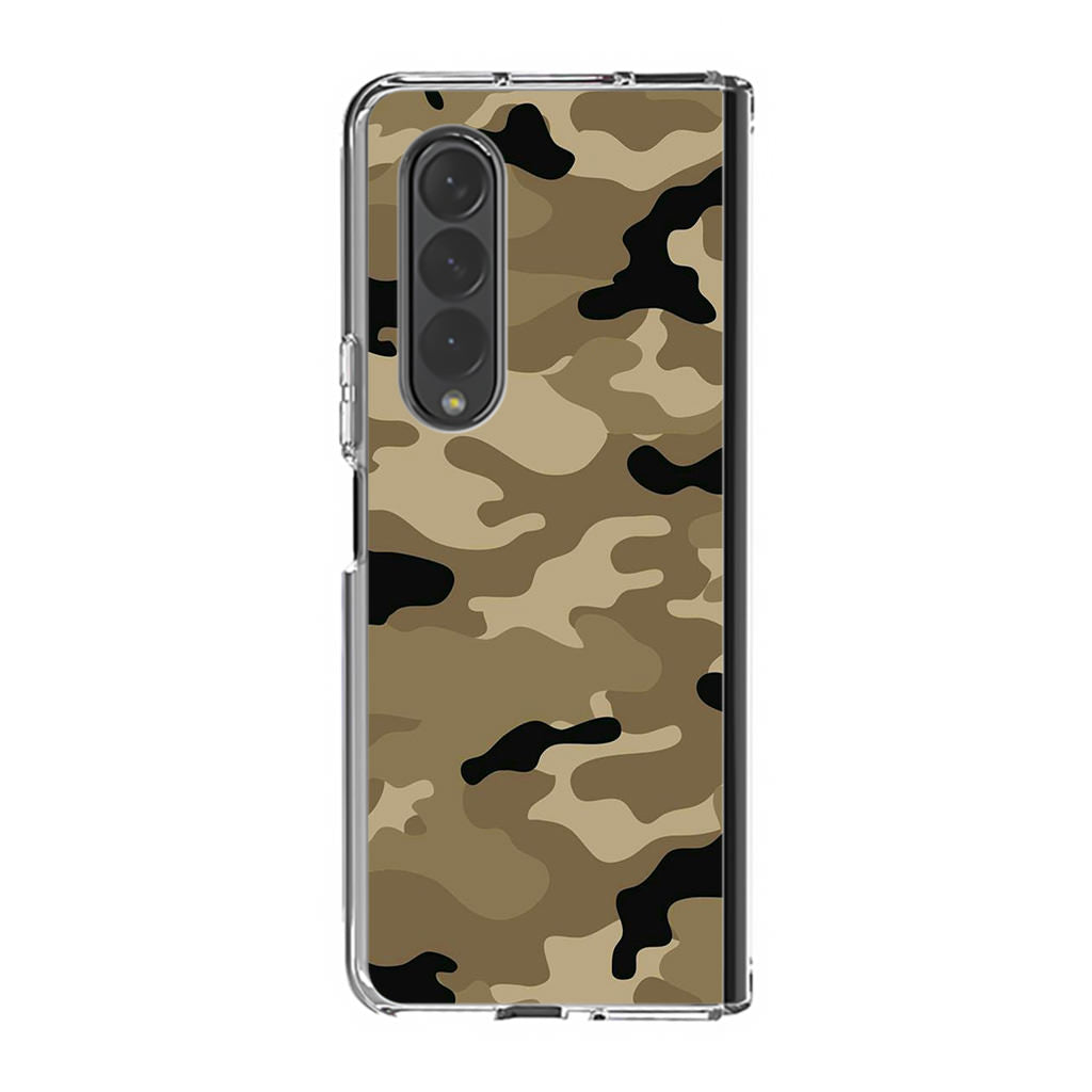 Desert Military Camo Samsung Galaxy Z Fold 3 Case