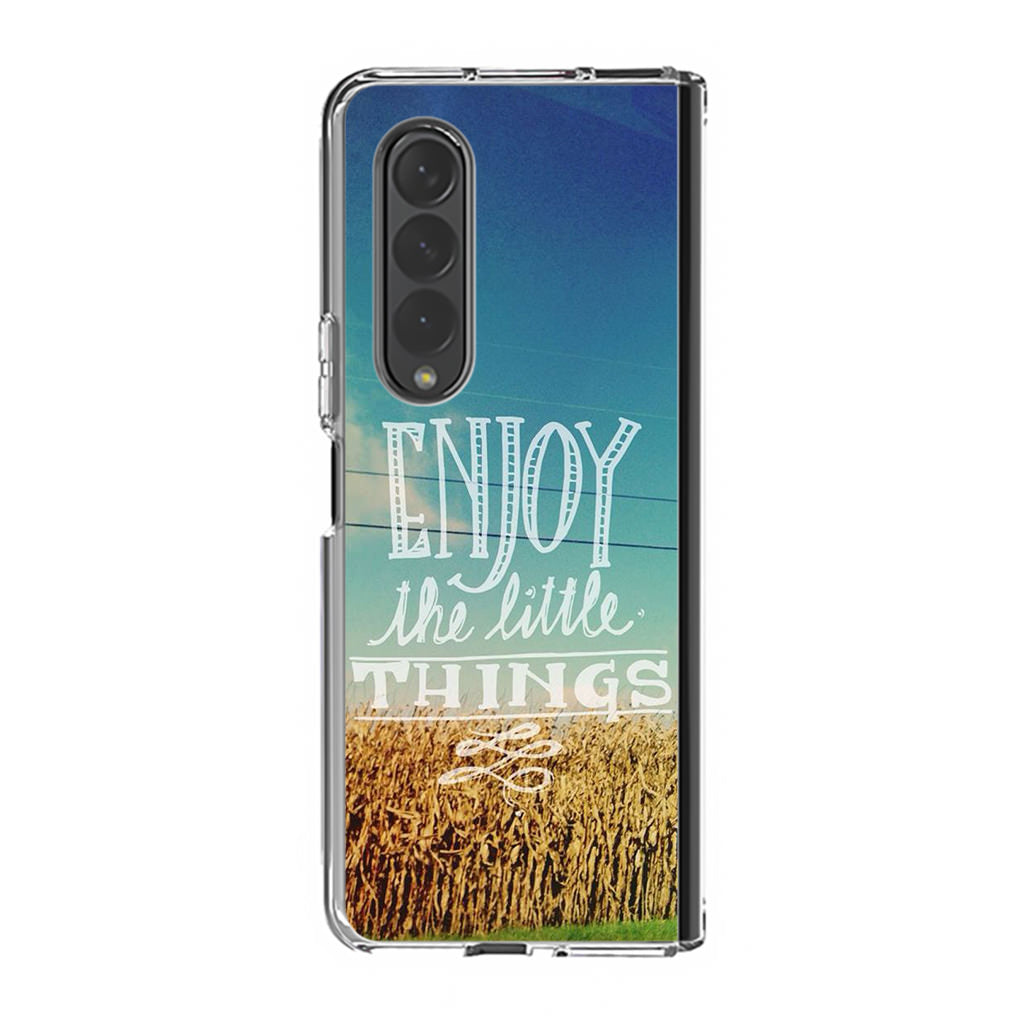 Enjoy The Little Things Samsung Galaxy Z Fold 3 Case