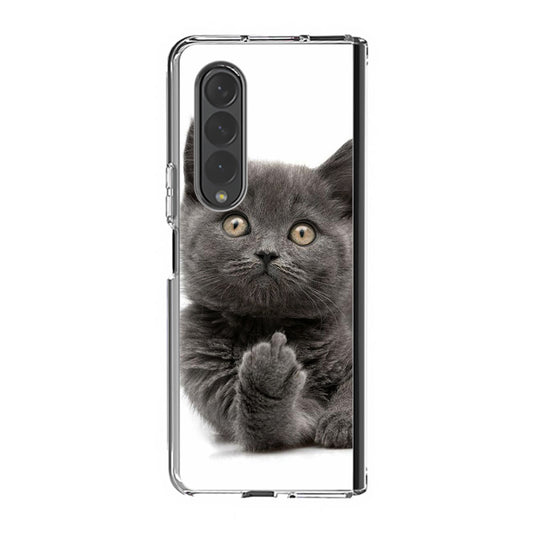 Finger British Shorthair Cat Samsung Galaxy Z Fold 4 Case