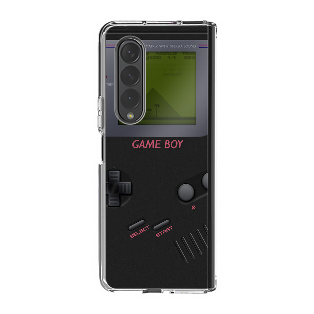 Game Boy Black Model Samsung Galaxy Z Fold 3 Case