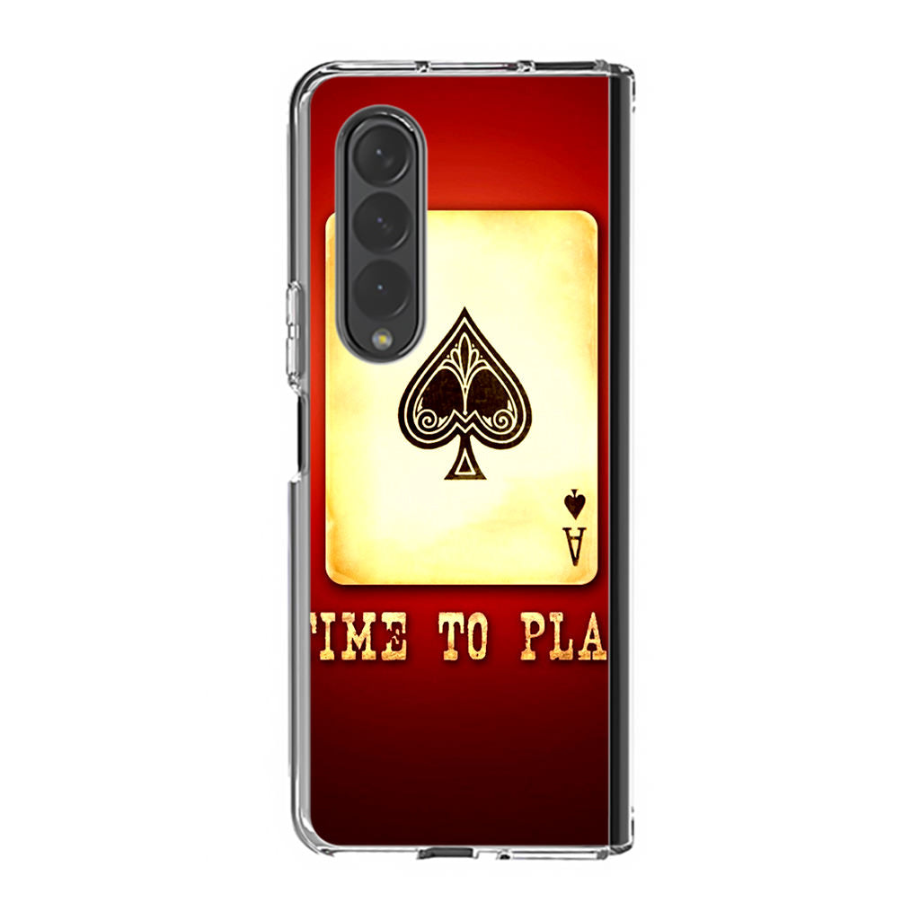 Game Card Time To Play Samsung Galaxy Z Fold 3 Case