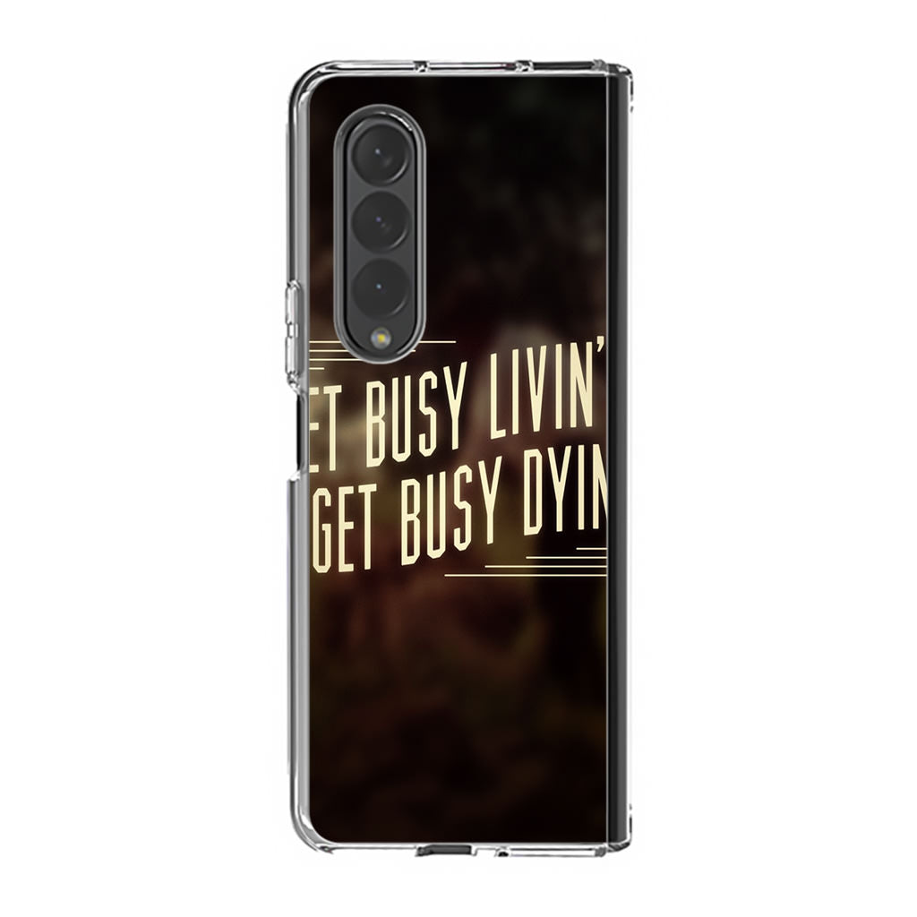 Get Living or Get Dying Samsung Galaxy Z Fold 3 Case