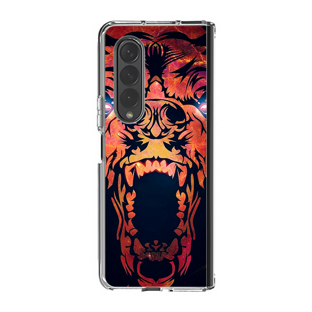 Grizzly Bear Art Samsung Galaxy Z Fold 3 Case