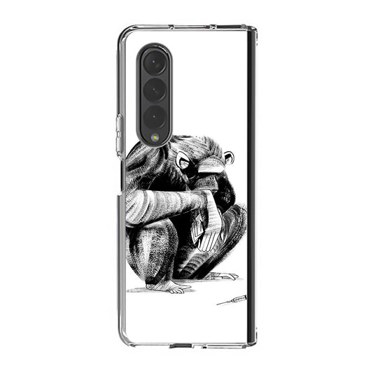 Guinea Chimp Samsung Galaxy Z Fold 3 Case