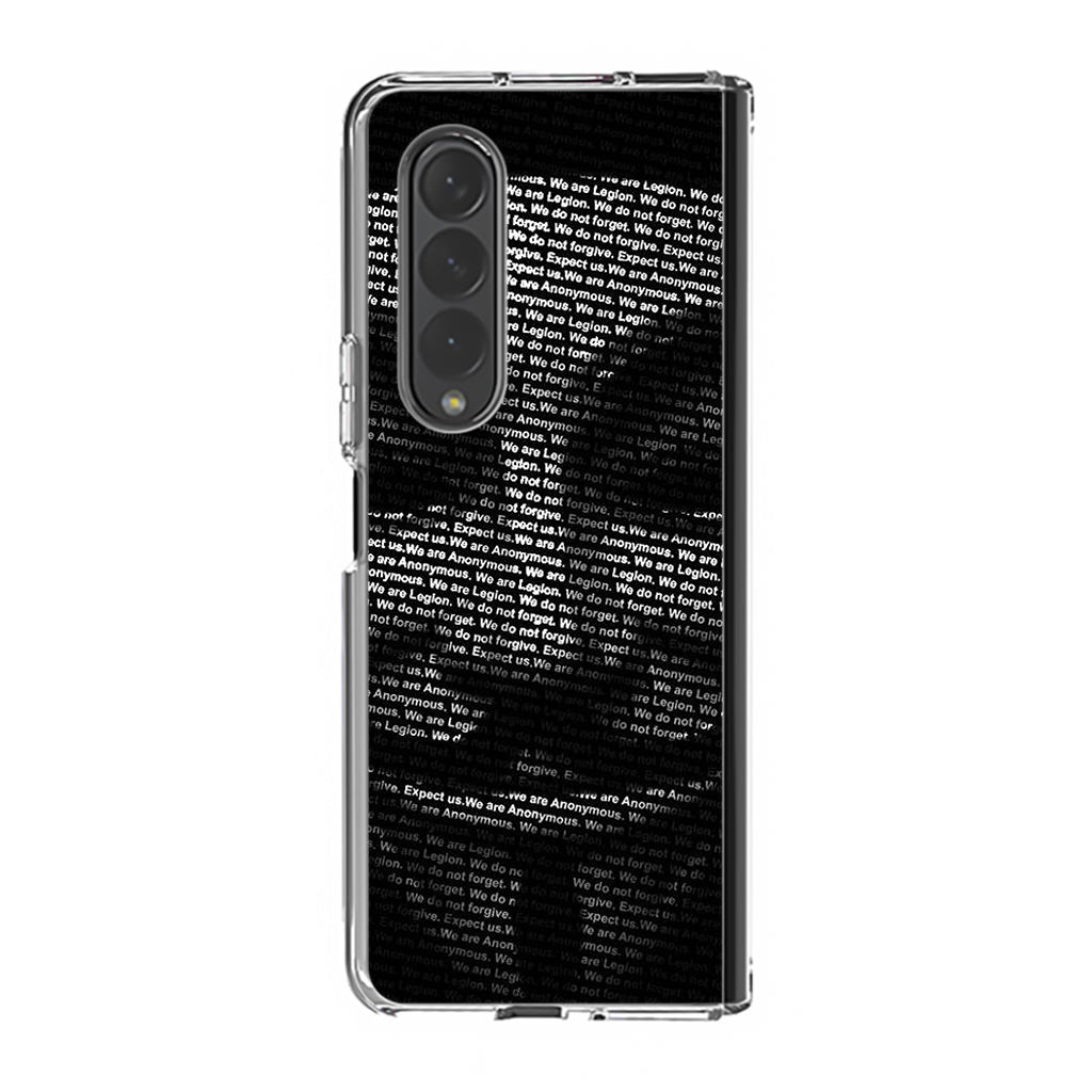 Guy Fawkes Mask Anonymous Samsung Galaxy Z Fold 3 Case