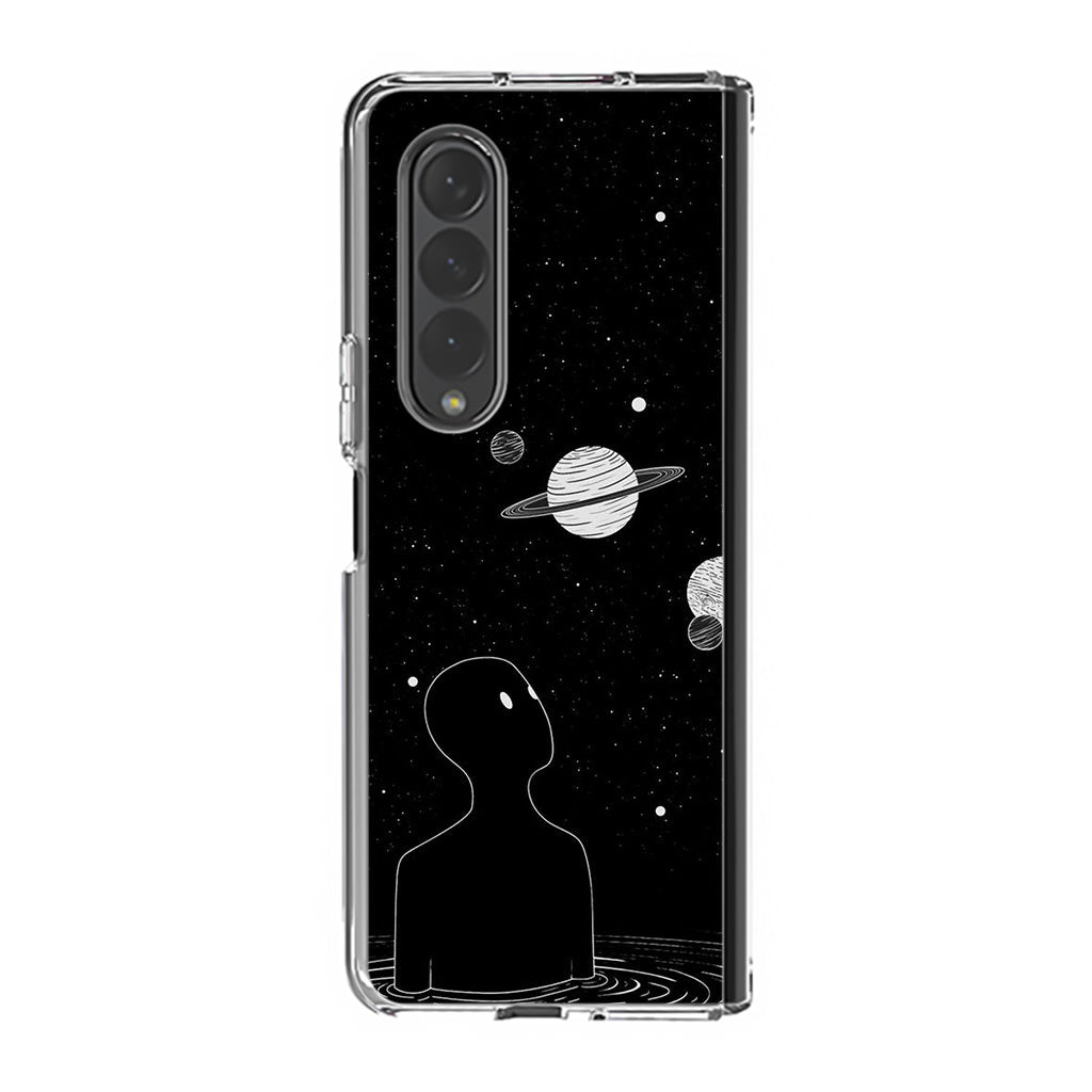 Hello Saturn Samsung Galaxy Z Fold 3 Case