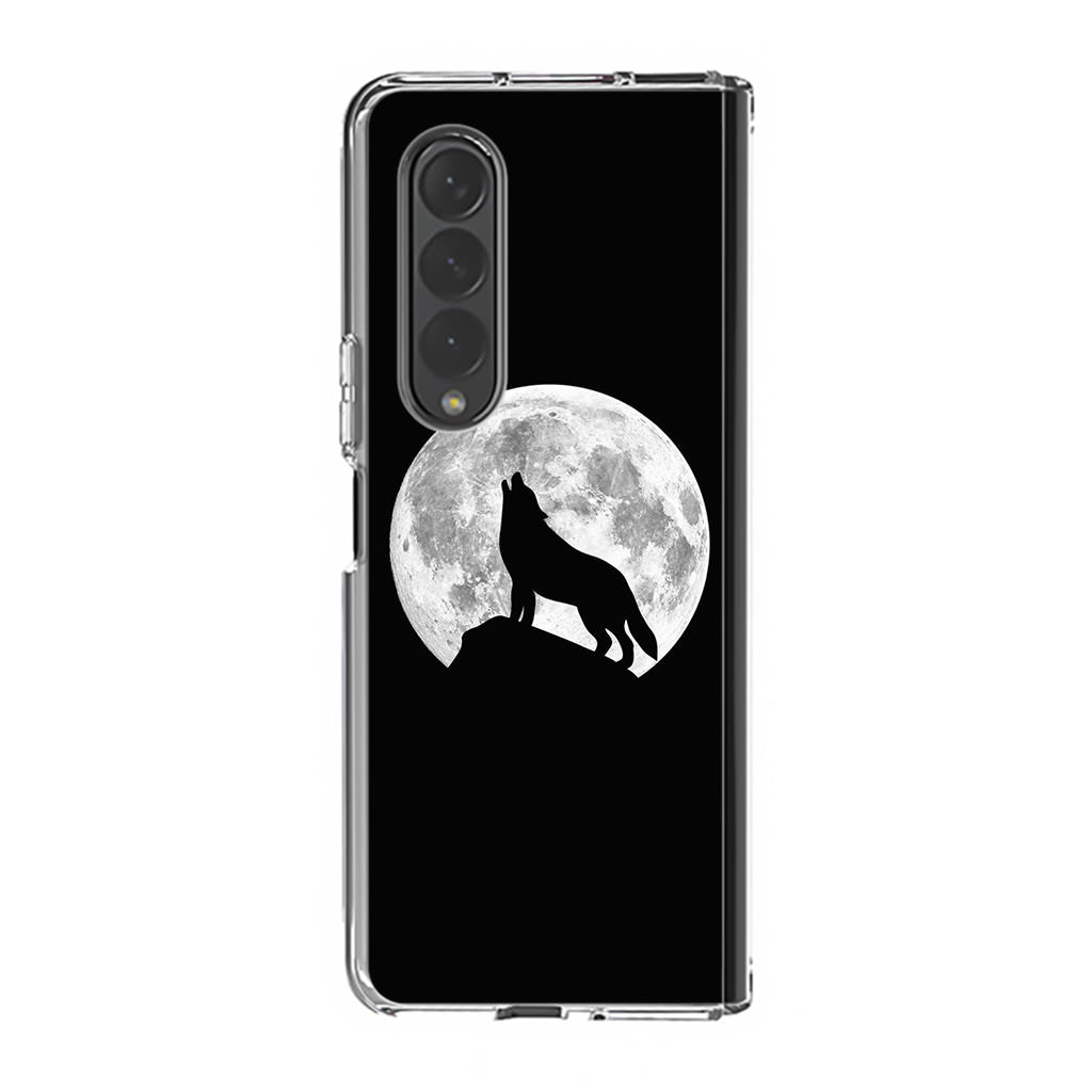 Howling Night Wolves Samsung Galaxy Z Fold 3 Case